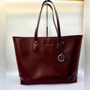 Michael Kors‎ Jet Set Travel Saffiano Leather Tote Bag -Merlot